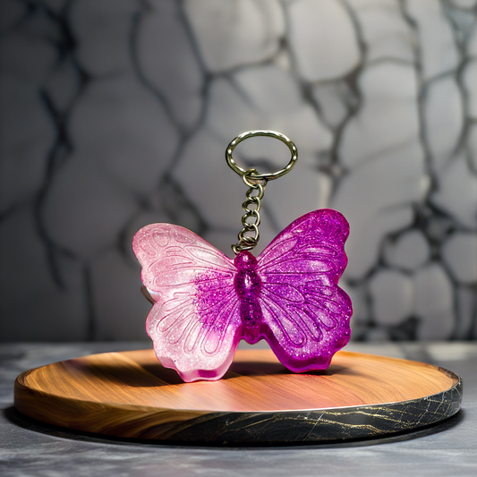 Butterfly Resin Keychain